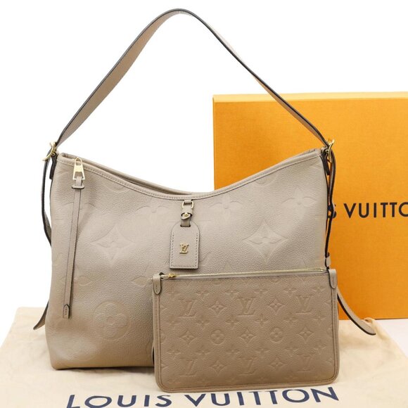 Louis Vuitton  Carryall MM Empreinte Leather Shoulder Bag Beige - Picture 3 of 14